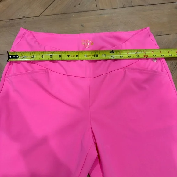 Lilly Pulitzer Luxletic Bright Pink Pull On Stretch Pants 14 - Picture 5 of 11